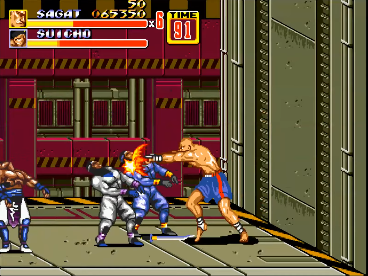 油管游戏站YTGameStation - 世嘉MD怒之铁拳2街霸影罗四天王全屏攻击修改版 sor2 hack .png