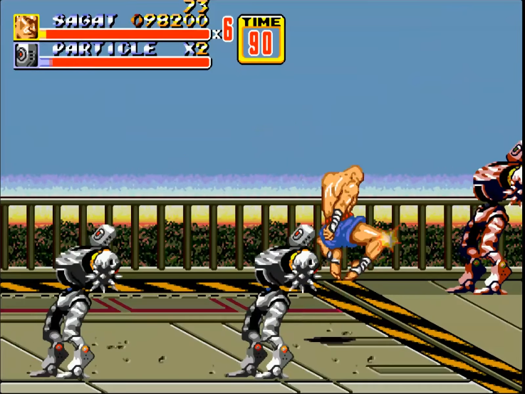 油管游戏站YTGameStation - 世嘉MD怒之铁拳2街霸影罗四天王全屏攻击修改版 sor2 hack .png
